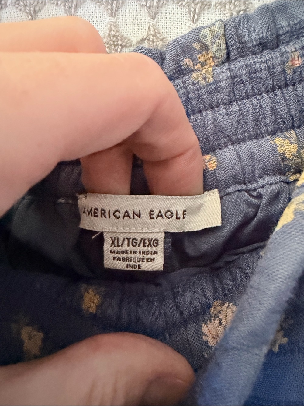American Eagle Blue Floral Ruffle Skort - Picture 4 of 4